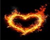 {CB} flaming heart