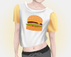 Andro Crop Burger Shirt