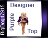 [BD] Designer Purple Top