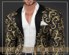 Black and gold suit