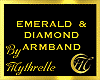 EMERALD DIAMOND ARMBAND