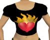 Heart with Flames Busty