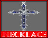 Blue Cross Male Necklace