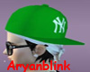 ~ARY~NY fitted cap green
