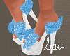 Doll Shoes-Blue/Wht