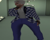 Blue Checker Suit