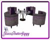 Grey/Purple Table set