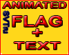 Animated flag+text