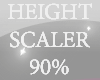 90% height scaler m/f