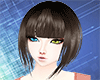 short hair, long bangs
