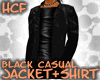 HCF Black Casual TJacket