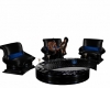 Chat Chairs Black&Blue