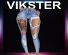 v jeans with tattoo