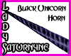 Black Unicorn Horn