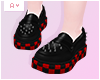 Ⓐ Red Check Loafers