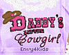Kids Daddys Cowgirl Bund