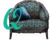 Blue Damask Chair #3