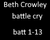 Beth Crowley battle cry
