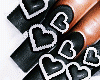 Jemma Blk Heart Nails