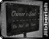 jiвв Owner's Seat Sign