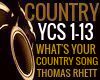 WHATS YOUR COUNTRY SONG