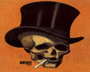 SKULL WITH TOPHAT