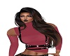 Pink & Blk Harness Top