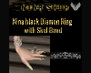 NINA Black  skul ring