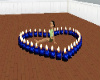 candles heart ring