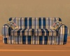 Blue Stripe Couch
