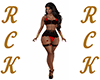 RCK§Sexy Lingerie B Red