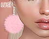 ♥ Fur Earring Pink