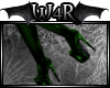W|Green pvc knee high