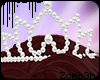 z | Pearl Tiara - White