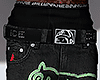 BLACK & GREEN PANTS