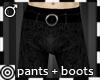 *m Black PW Pants+ Boots