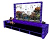 Aqua purple brick sofa
