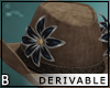 DRV Cowgirl Hat Flower
