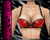 [C] PVC Bow Lingere Red