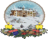snowglobe with candle