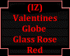 Globe Glass Rose Red