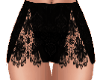 skirt black openwork