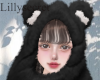 teddy hat black