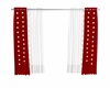 Christmas Red Curtains