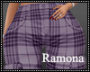 Purple Plaid Bottoms