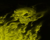 Skull with flames..