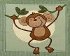 Brown Lime Monkey Rug