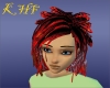 Red toxic female Hair