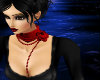 Red Scarf, Rose & beads