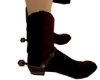 Burgandy boots/spurs